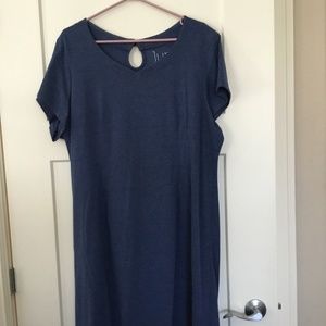 Vintage XXL plus size recycled fabric dress